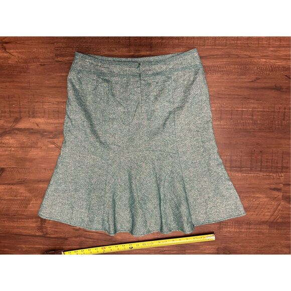 Ann Taylor LOFT Heather Blue A-Line Wool Blend Pencil Skirt, Sz 10 - Picture 5 of 7